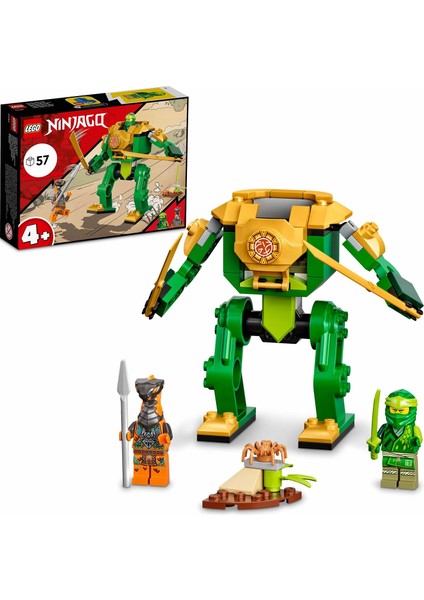 Ninjago® Lloyd#un Ninja Robotu 71757 - 4 Yaş ve Üzeri İçin Ninja  İçeren  Oyuncak Yapım Seti (57 Parça)