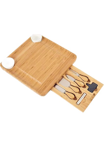 Bambu Çekmeceli Peynir Kesme Tahtası (Yurt Dışından)