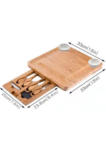 Bambu Çekmeceli Peynir Kesme Tahtası (Yurt Dışından) modelleri