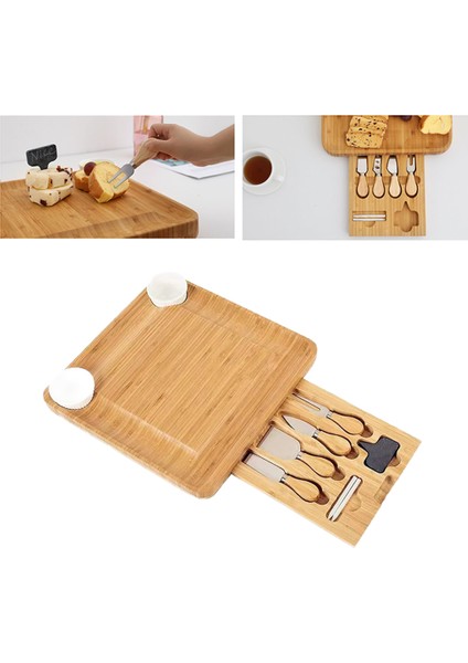 Bambu Çekmeceli Peynir Kesme Tahtası (Yurt Dışından) indirimleri