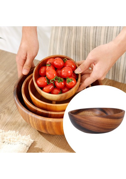 1 Adet 20X7.5 cm Doğal Ahşap Kase- Kahverengi (Yurt Dışından) fırsatları