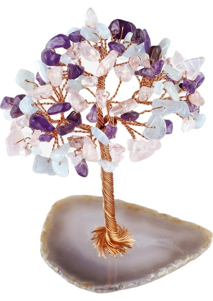 Kuvars Kristal Para Ağacı - Mor (Yurt Dışından)