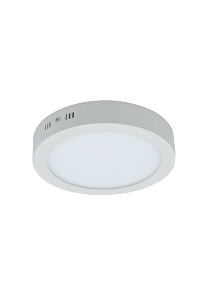 18 Watt Beyaz Kasa Beyaz Işık Sıva Üstü Yuvarlak LED Panel