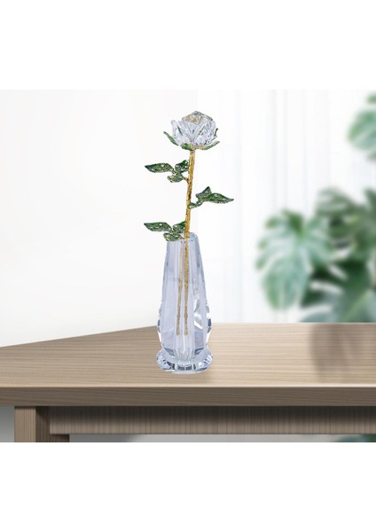 Sevgilile Günü için Dekor Kristal Gül - Kırmızı (Yurt Dışından) fırsatları