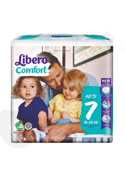 By Sweden Libero Comfort Bebek Bezi 7 Nmr 40 Lı