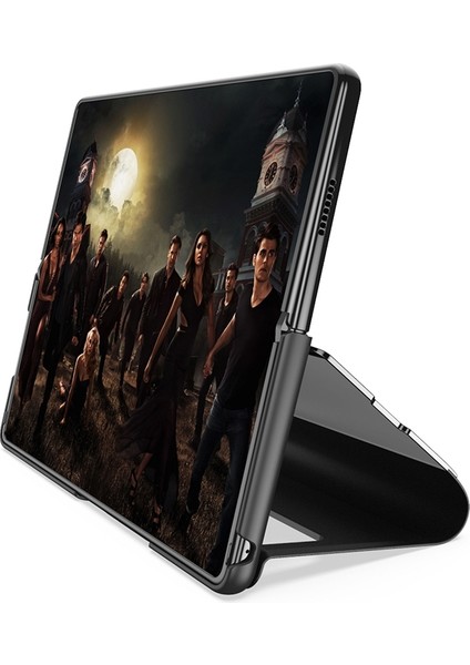 Samsung Galaxy Z Fold3 Kaplama Ayna Deri Kılıfı Mavi (Yurt Dışından) modelleri