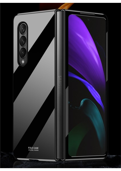 Piyano Boya Koruyucu Kılıf Samsung Galaxy Z Fold3 5g Siyah (Yurt Dışından)