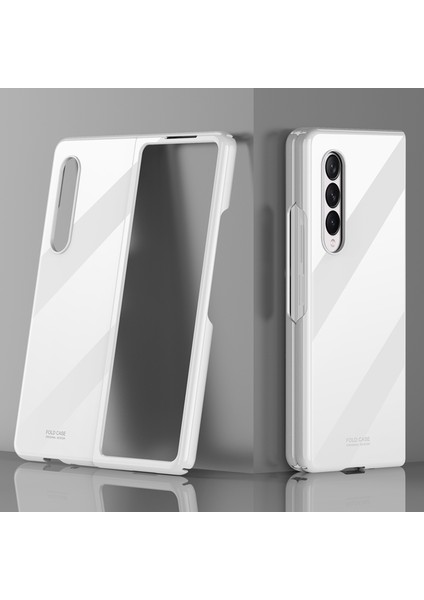 Piyano Boya Koruyucu Kılıf Samsung Galaxy Z Foll3 5g Beyaz (Yurt Dışından)