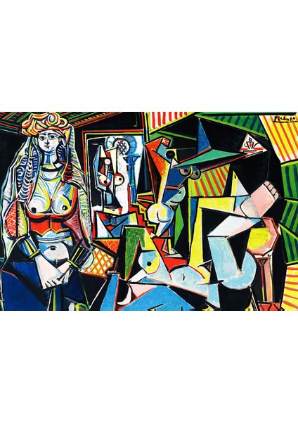 Picasso Cezayirli Kadınlar Kanvas Kübizm Tablosu fiyatları