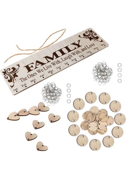 Ahşap Doğum Günü Hatırlatma Kurulu Perpetual Craft Ahşap Olay Takvimi Dıy(Yurt Dışından) fiyatları