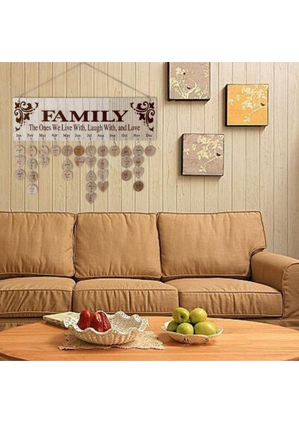 Ahşap Doğum Günü Hatırlatma Kurulu Perpetual Craft Ahşap Olay Takvimi Dıy(Yurt Dışından) fırsatları