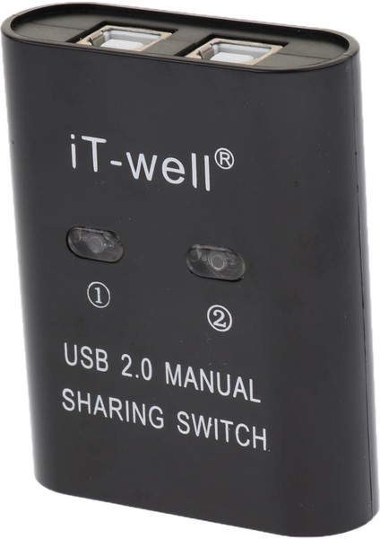 USB Manuel Paylaşım Anahtarı, 2 Bağlantı Noktaları Hub Kvm Anahtarları Pc Tarayıcı Yazıcı Için Siyah(Yurt Dışından) indirimleri