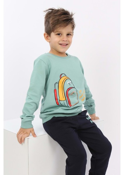 Toontoy Erkek Çocuk Çantalı Yazı Baskılı Eşofman Takım indirimleri