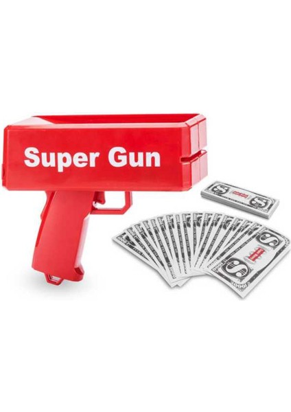 Ne Alırsan Ucuz Super Money Gun Para Saçma Tabancası - Kırmızı