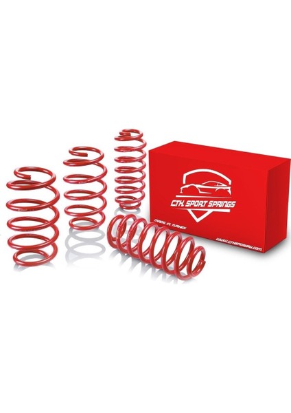 Vw Jetta (2005-2010) 50 mm Spor Helezon Yay Ctk Spor Springs 4 Lü Set 5 Yıl Garantili