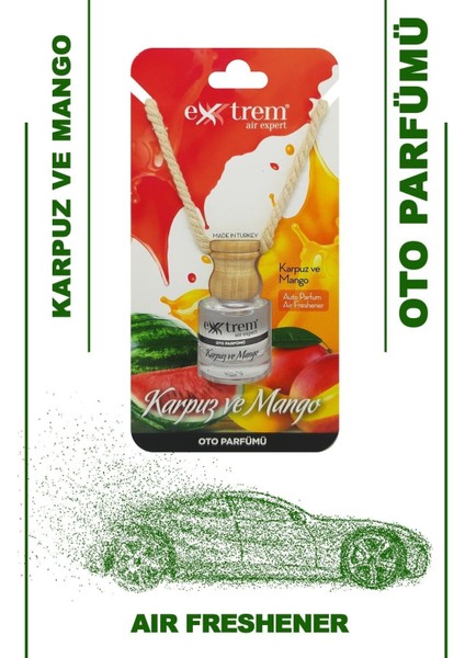 Oto Parfümü 3 Adet 8 ml Vanilya + Karpuz-Mango + Okyanus fırsatları
