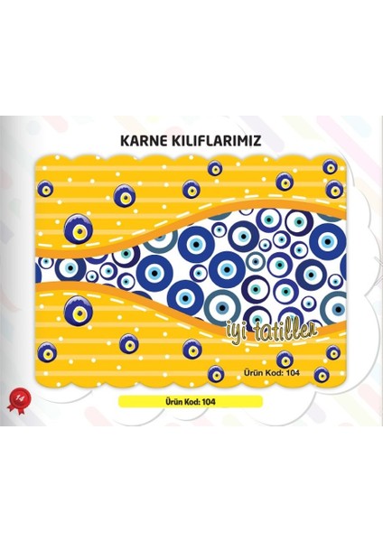 Ata Yayıncılık Karne Kabı Kılıfı Ürün Kodu:104 (20'li)