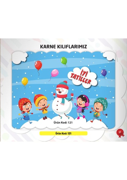 Ata Yayıncılık Karne Kabı Kılıfı Ürün Kodu:121 (20'li)