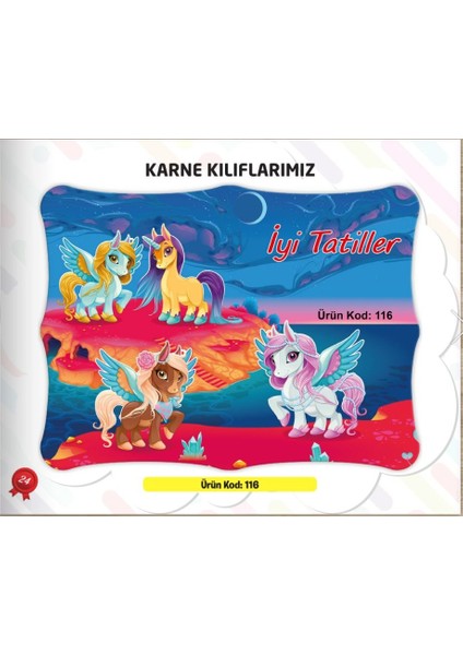 Ata Yayıncılık Karne Kabı Kılıfı Ürün Kodu:116 (10'lu)