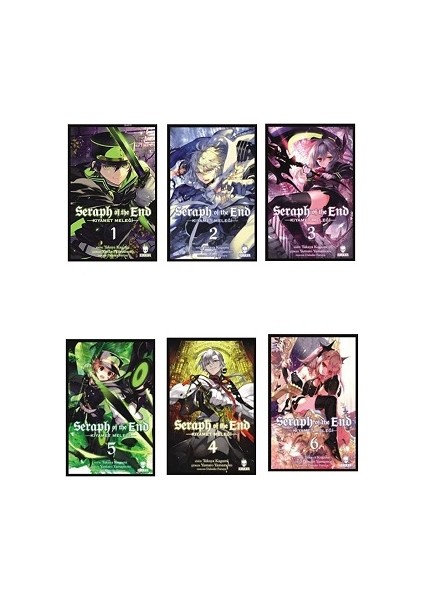 Seraph Of The End - Kıyamet Meleği - 6 Kitap Türkçe Manga Seti -Serinin 1-2-3-4-5-6 Kitabı - Takaya Kagami