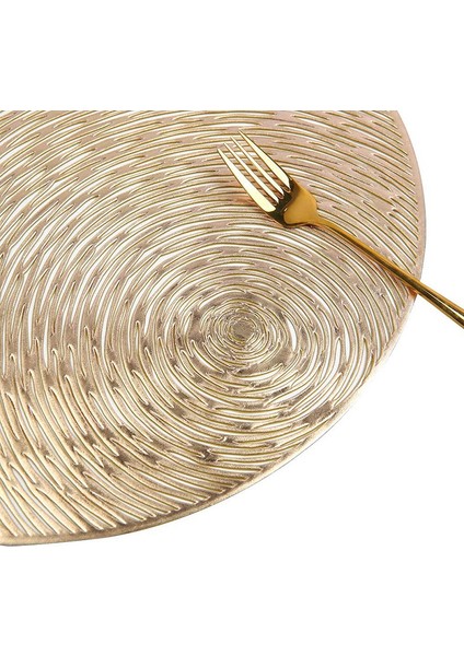 Placemats 6'lı Set Yuvarlak Masa Paspasları Vinil Oymalı Dekoratif Mutfak Kaymaz Yıkanabilir Yemek Masası Için 15 Inç Paspaslar (Yurt Dışından)