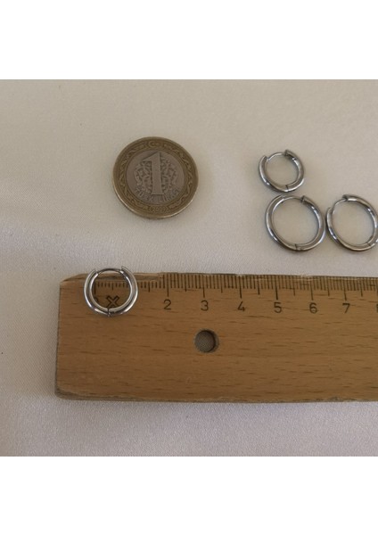 Paslanmaz Çelik Küçük Halka Küpe - 10 mm modelleri