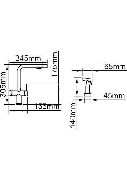 Lusso Krom 4040 Arıtma Su Çıkışlı Mutfak Armatürü fiyatları