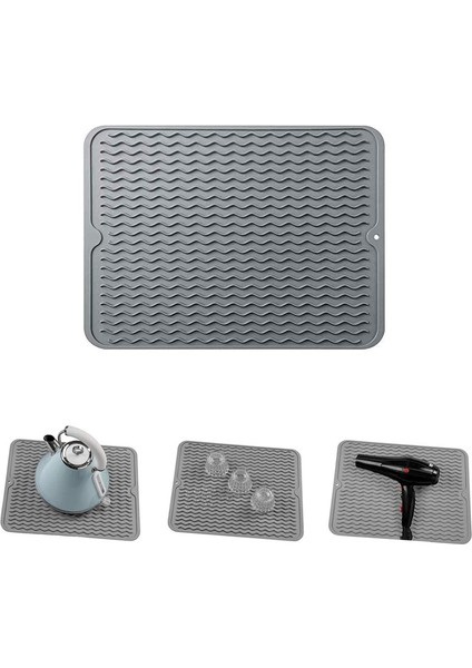 Silikon Bulaşık Kurutma Matı Mutfak Tezgahı Için Kurutma Matı, 15.8 "x 12" Isıya Dayanıklı Mat (Yurt Dışından)