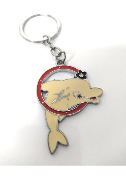 Sevimli Yunus Balık Metal Anahtarlık Çanta Süsü 10265 Hdmarketim