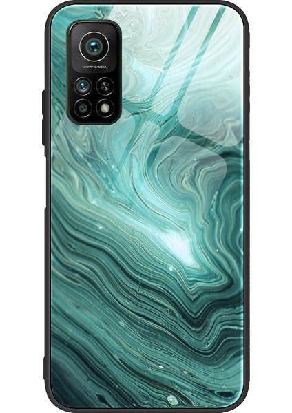 EX Beauty Xiaomi Mı 10T 5g / Mı 10T Pro 5g / Redmi K30S Için Mermer Desen Temperli Cam + Tpu Kılıf (Yurt Dışından)