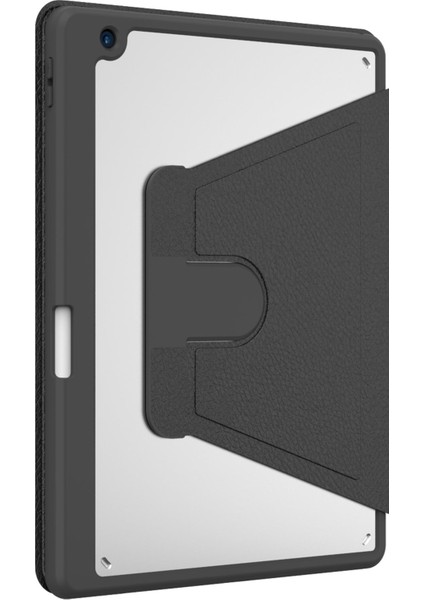 iPad 8. Nesil 2020 10.2 Uyumlu Kılıf 360° Dönebilen Kalem Bölmeli Standlı Akıllı Kapak Premium Siyah fırsatları