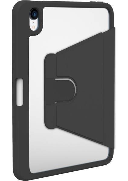 iPad Mini 6. Nesil 2021 Uyumlu Kılıf 360° Dönebilen Kalem Bölmeli Standlı Akıllı Kapak Premium Siyah modelleri