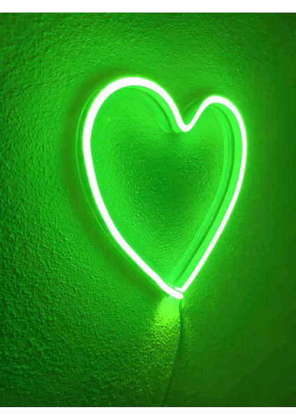 Kalp Neon Şekiller Işaret Neon LED Dekoratif Duvar Aydınlatması Neon Duvar Yazısı