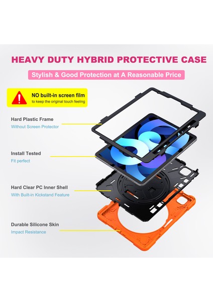 iPad Pro 11-Inch (2021) Için Tablet Kılıfı - Turuncu (Yurt Dışından) fiyatları