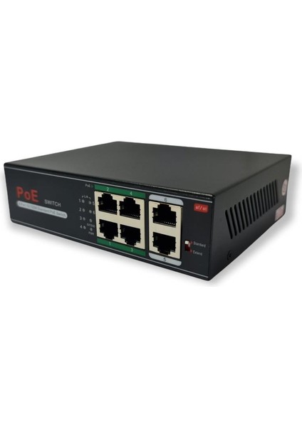 AV-H1064PLS 4 Port Poe Switch + 2 Port Uplink Gigabit