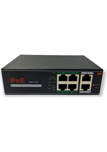 AV-H1064PLS 4 Port Poe Switch + 2 Port Uplink Gigabit