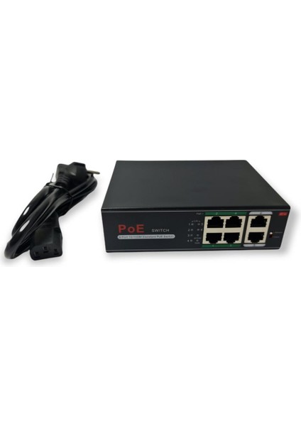 AV-H1064PLS 4 Port Poe Switch + 2 Port Uplink Gigabit