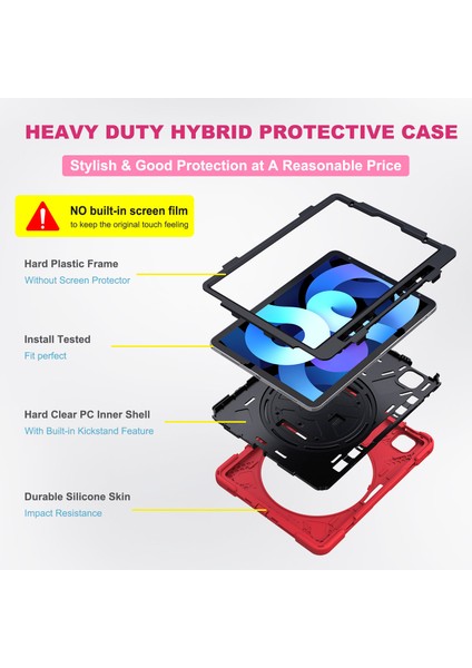 iPad Pro 11-Inch (2021) Için Tablet Kılıfı - Kırmızı (Yurt Dışından) fiyatları