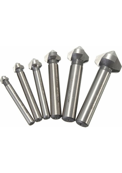 6.3-20.5 mm 6 Adet Titanyum Yuvarlak Matkap Ucu Seti (Yurt Dışından)