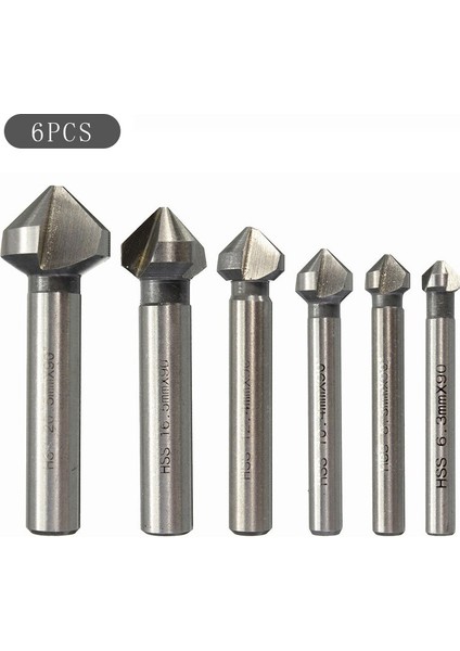 6.3-20.5 mm 6 Adet Titanyum Yuvarlak Matkap Ucu Seti (Yurt Dışından)