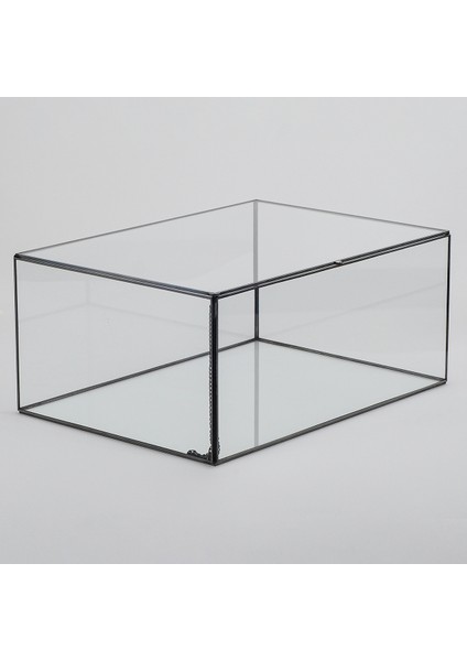 Kapaklı Kutu Antrasit Siyah Damat Bohçası Çikolata Kutusu 35 x 25 x 15 cm