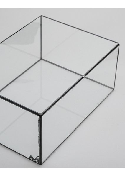 Kapaklı Kutu Antrasit Siyah Damat Bohçası Çikolata Kutusu 35 x 25 x 15 cm