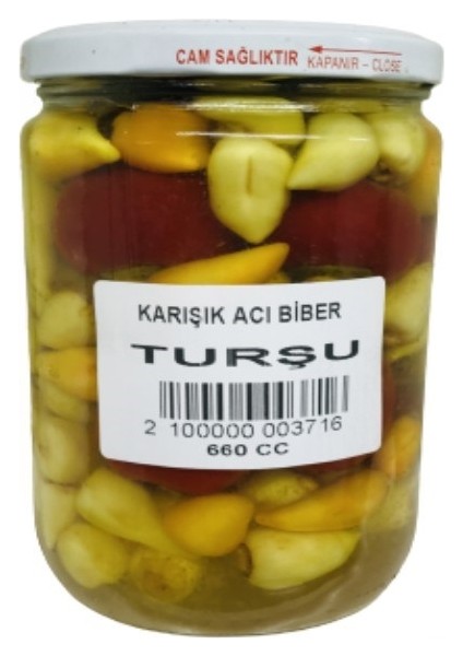 Karışık Acı Biber Turşusu 660 gr