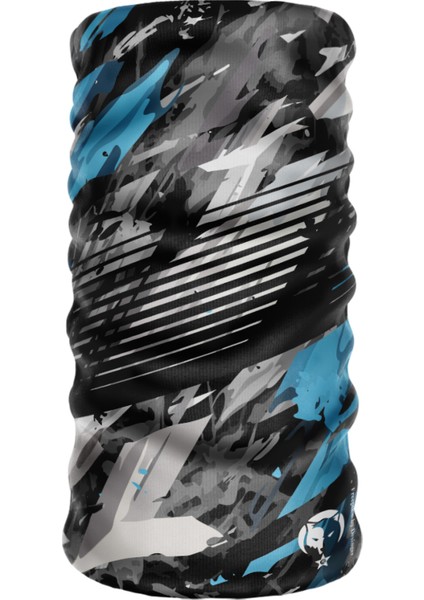 Dijital Desing Blue Extreme Slaemless Sporcu Mavi Boyunluk Bandana Balaclava