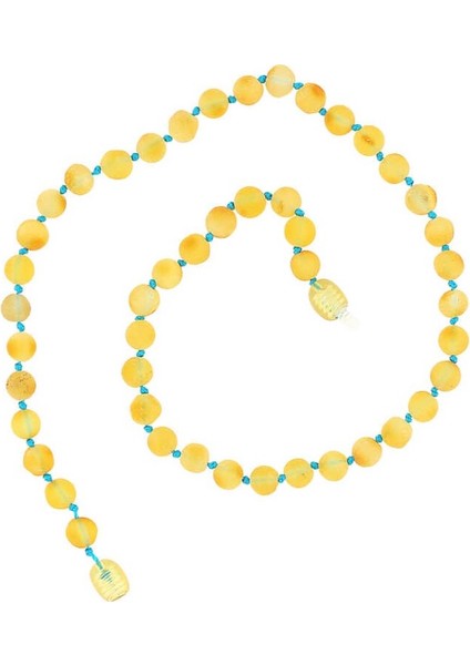 Bebek Damla Kehribar 925 Ayar Gümüş Kolye