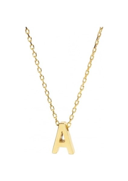 A Harf 925 Ayar Gümüş Kolye