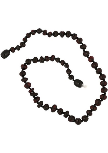 Bebek Damla Kehribar 925 Ayar Gümüş Kolye