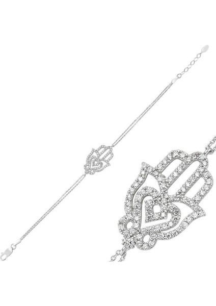 Fatma Ana Eli 925 Ayar Gümüş Bileklik