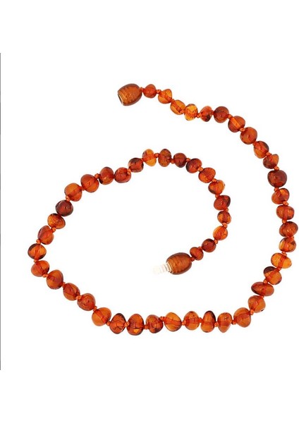 Bebek Damla Kehribar 925 Ayar Gümüş Kolye