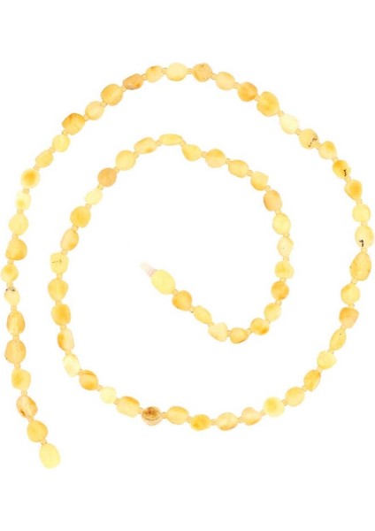 Damla Kehribar Yetişkin 925 Ayar Gümüş Kolye